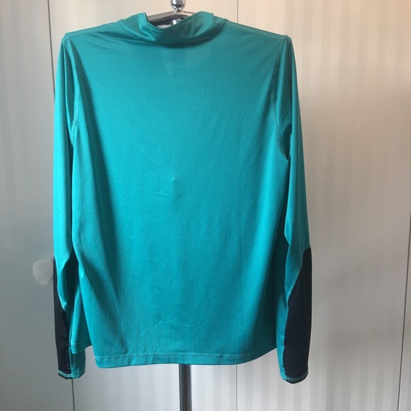 NWOT Zelos green half zip quick dry pullover active top 1X - Picture 4 of 7